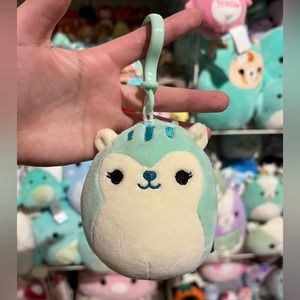 Squishmallows Fuyuki the Squirrel 3.5” Stuffed Plush Clip